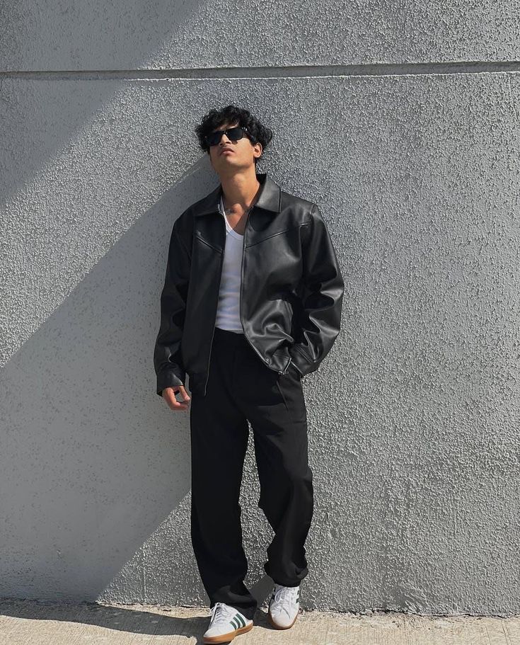 Vintage Black Leather Jacket - Classic Collection