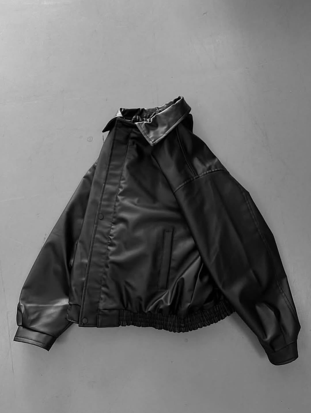 Vintage Black Leather Jacket - Classic Collection