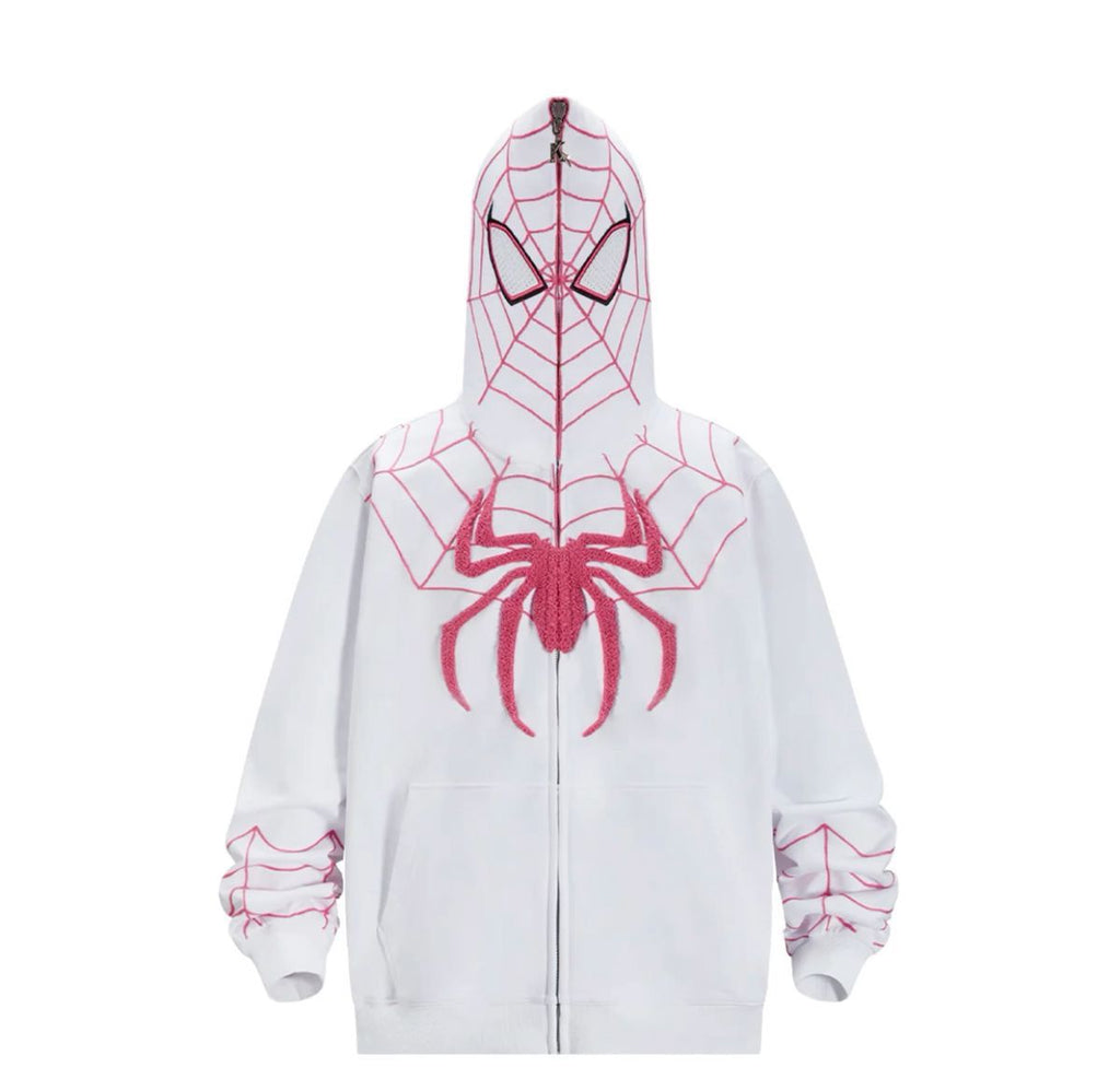 WHITE SPIDERMAN JACKET