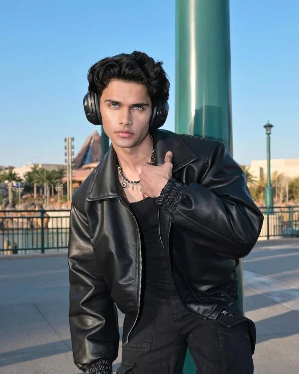 Vintage Black Leather Jacket - Classic Collection