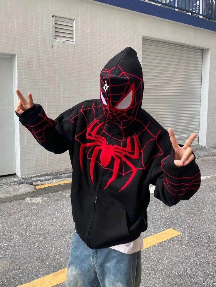BLACK SPIDERMAN JACKET